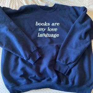 Books Are My Love Language 3X Crewneck